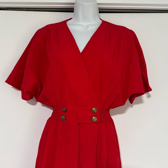 DEE CALIFORNIA Vintage Women’s Jumpsuit 7/8 Elastic Waist 80s style disco - Picture 12 of 15